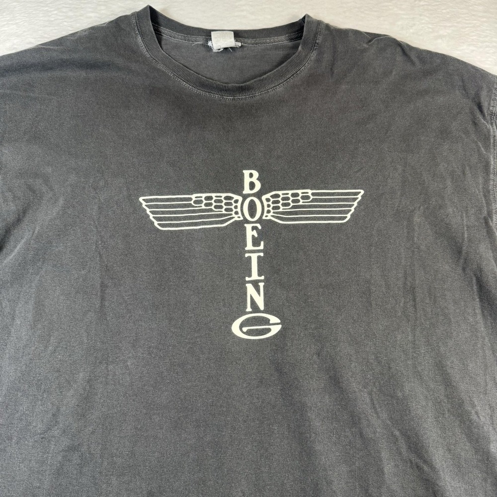 Boeing Shirt Mens 2XL‎ Gray Heritage Collection Logo Graphic Tee Aviation Top